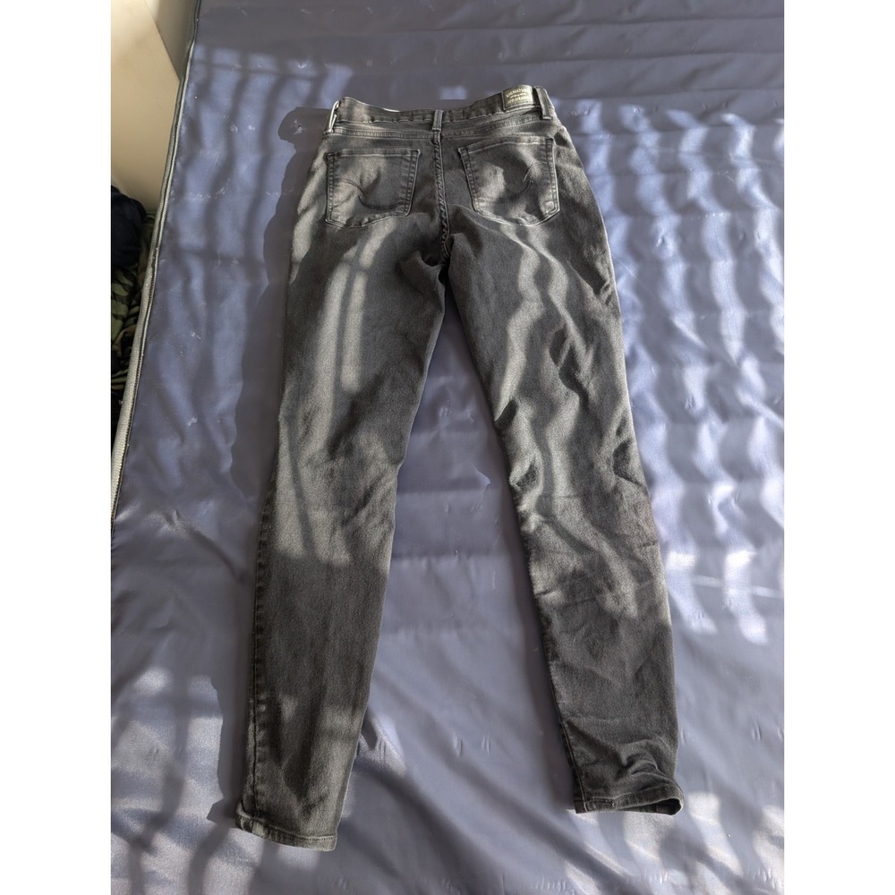 Signature by Levi Strauss Womens Mid Rise Skinny Gray Stretch Denim Jeans 26x27 - Picture 6 of 11